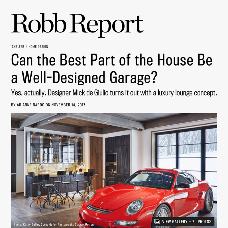 Robb Report, The Best Part of the  House...